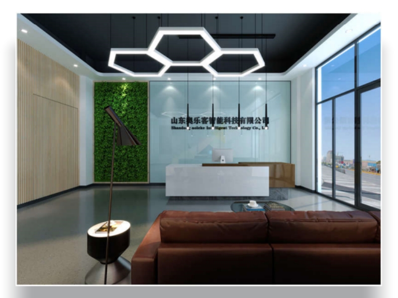 奥乐客智能科技800m²办公室装修设计