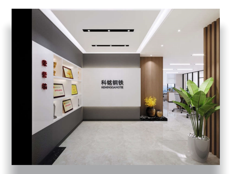 科铭钢铁企业园150m²办公室装修设计